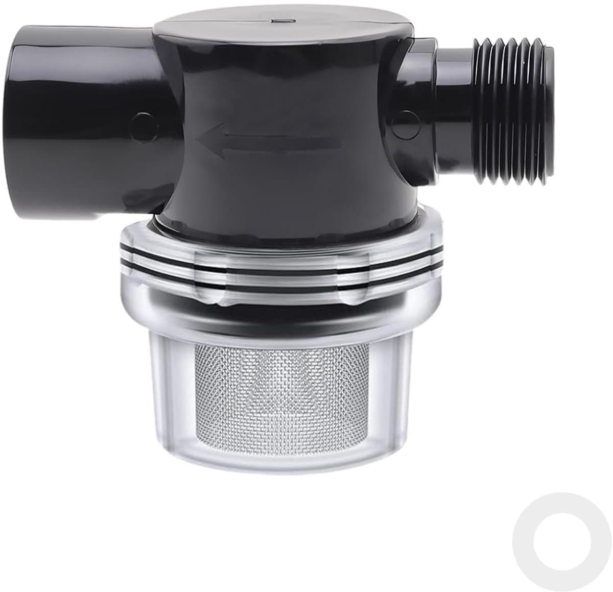 Pijpleiding filter 1/2 inch met filternet, 50-mesh waterpompfilter - binnen- en buitendraad - inline zeeffilter voor thuis, tuin, boerderij