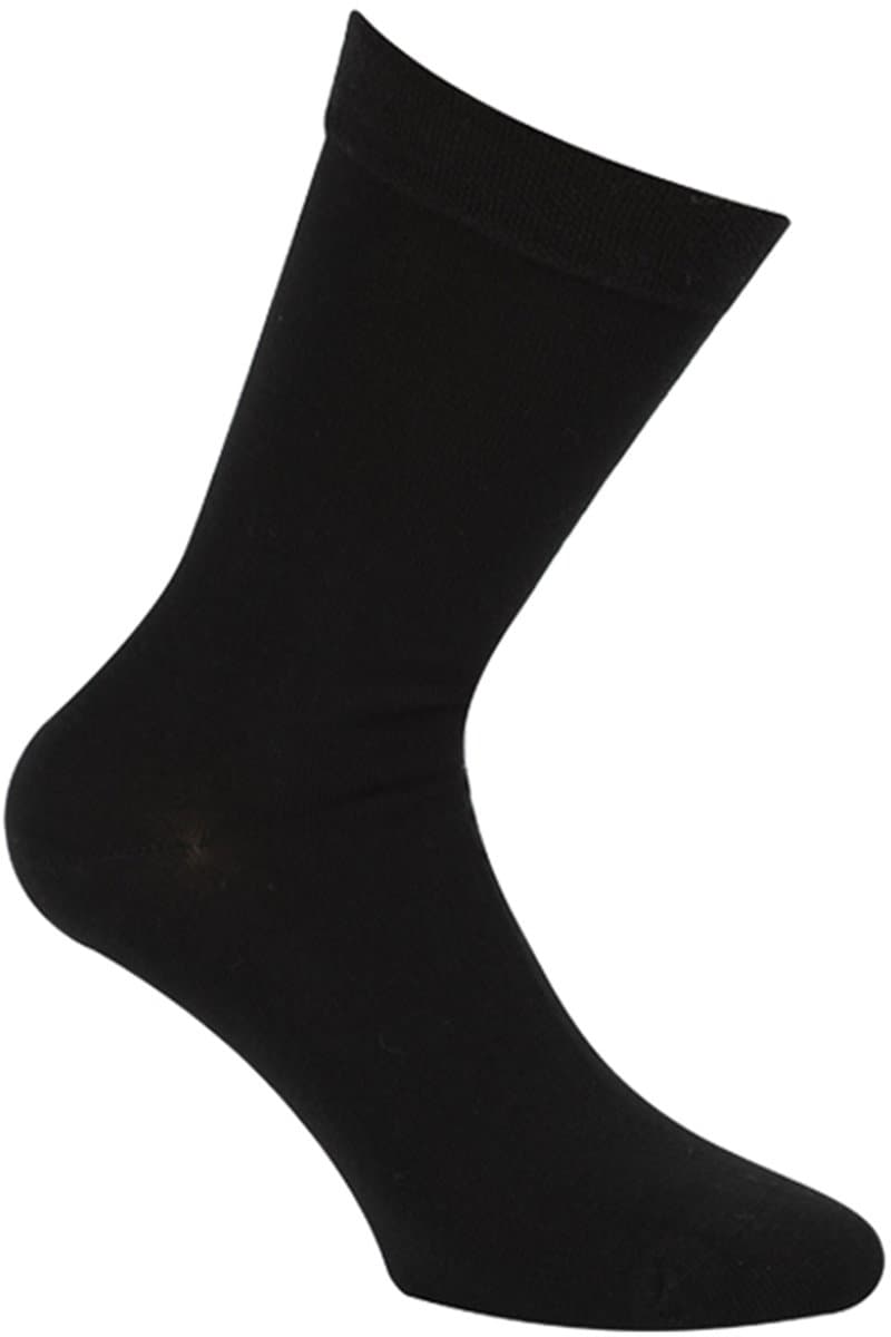 Boru Bamboo - 2340 - Nette Sokken - Organisch Wol - Naadloos & Warm - Unisex - 46-47 - Zwart