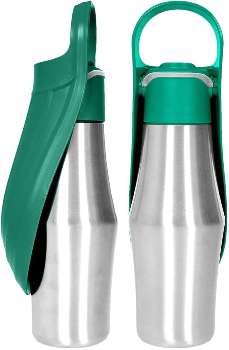 750 ml drinkfles voor honden, draagbare drinkfles voor honden van 304 roestvrij staal, reisdrinkbak voor katten