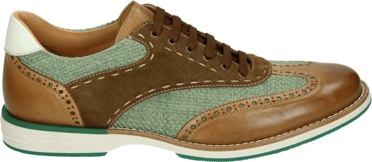 Galizio Torresi - 313930 - Vrije tijdsschoenenHeren veterschoenHeren sneakersCasual - Kleur: Bruin - Maat: 42