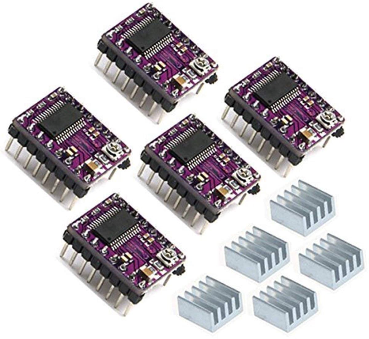 5x Stappenmotor Driver Module voor 3D-Printers - DRV8825 met Instelbare Stroombegrenzing