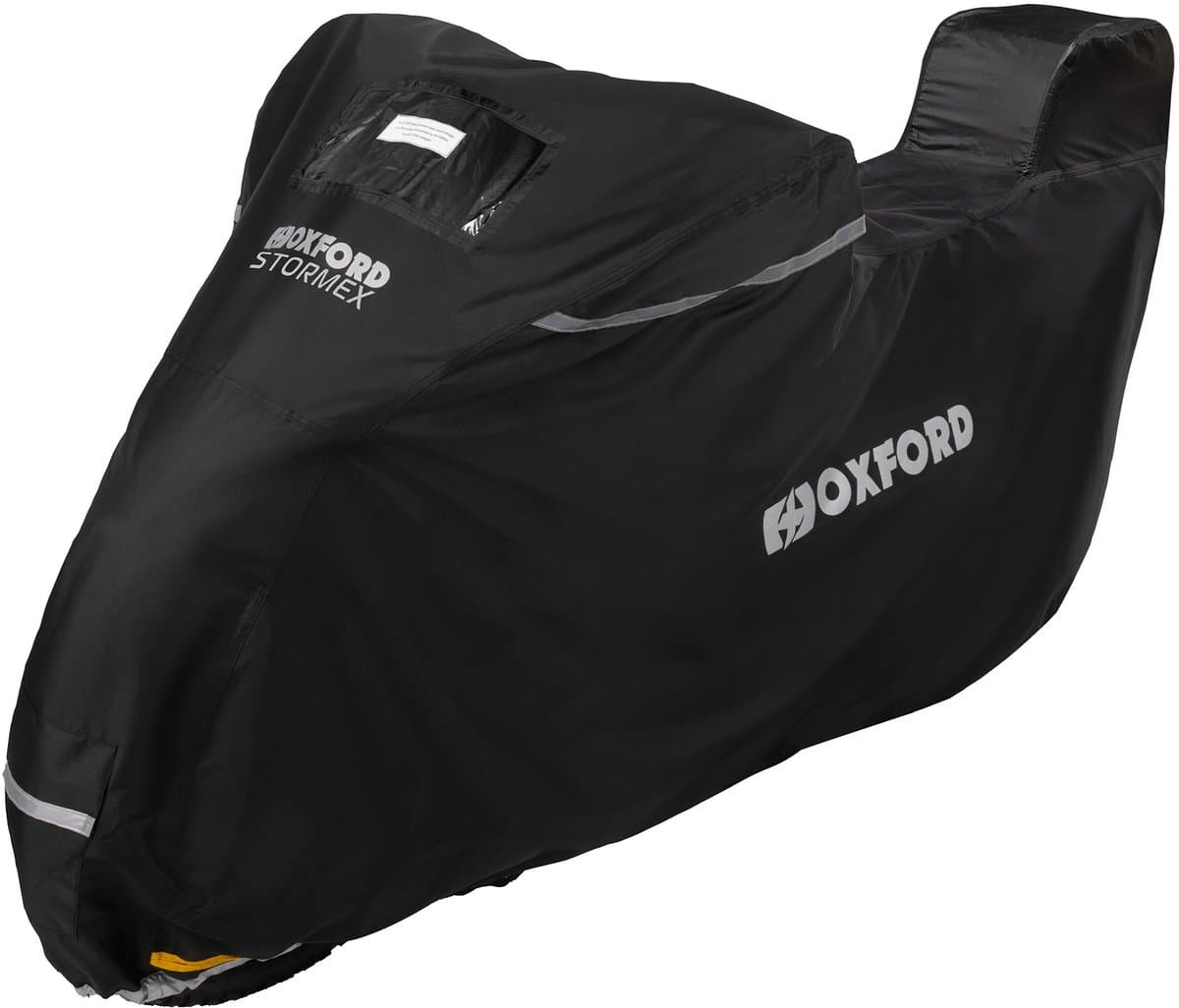 Oxford Stormex Motorhoes met Koffer - Motor en Scooterhoes met koffer - Waterdichte Hoes - De beste Motorhoes ! - Buitenhoes maat: L - 246cm x 104 cm x 127cm (lengte x breedte x hoogte)