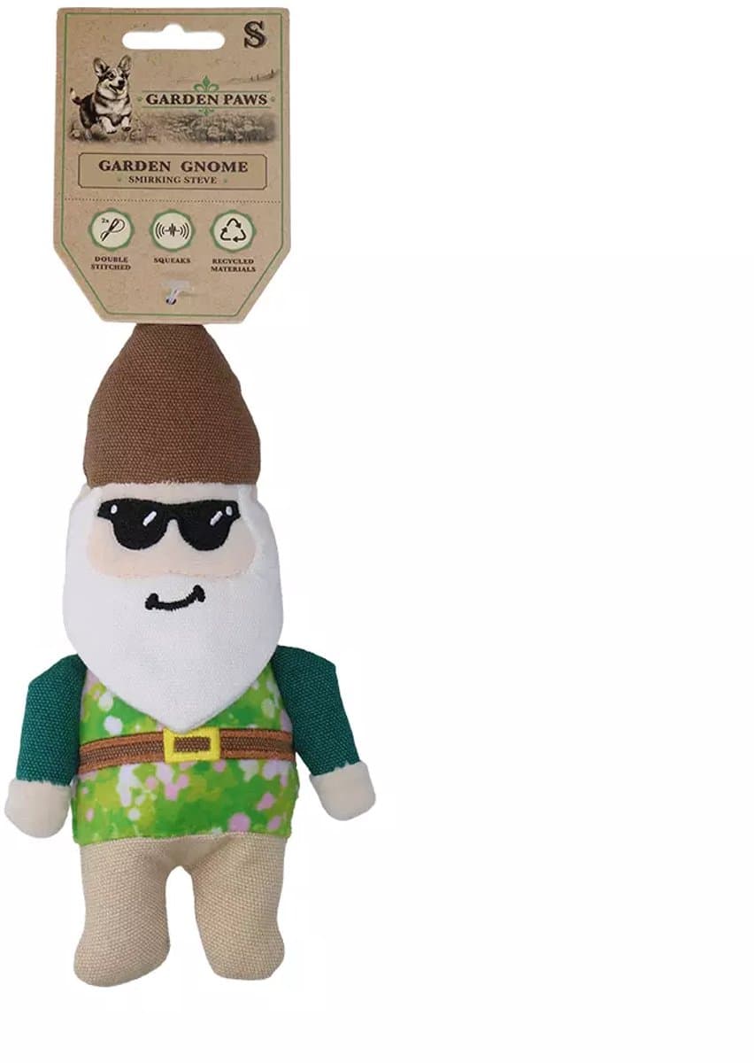 Garden Paws Hondenknuffel M - Hondenspeelgoed met Pieper - Sterk Hondenspeeltje - Smirking Steve