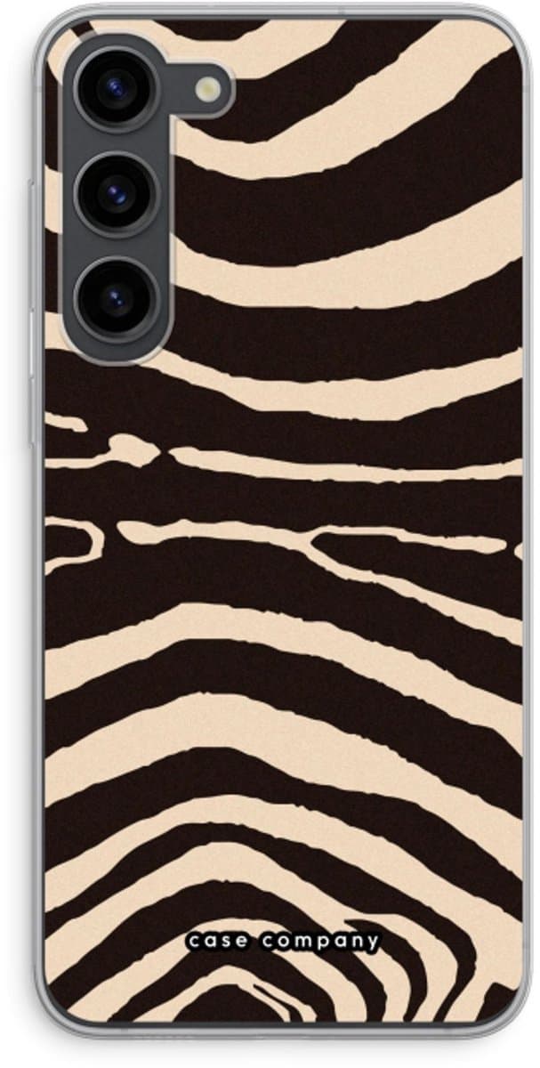 Case Company® - Hoesje geschikt voor Samsung Galaxy S23 Plus hoesje - Arizona Zebra - Soft Cover Telefoonhoesje - Bescherming aan alle Kanten en Schermrand