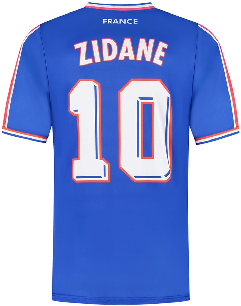 Frankrijk Voetbalshirt Zidane - WK 1998 - Voetbalshirts Kinderen - Jongens en Meisjes - Sportshirts - Volwassenen - Heren en Dames - Maat S