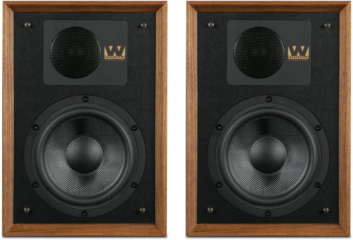 Wharfedale Denton 85th Anniversary Boekenplank Speaker - 2-weg speaker – Tweeter 25'' mm - Woofer 156'' mm - Walnoot