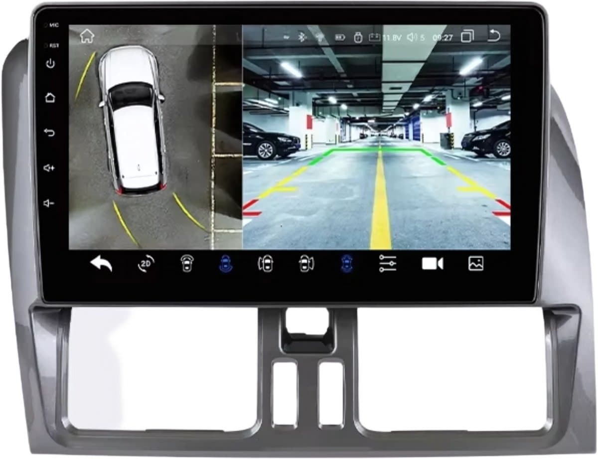 Autoradio bluetooth met camera - Carplay - Voor Volvo XC60 Que 1 (2008-2017) - Geschikt voor Apple en Android - Stereo - Navigatie - Navigatiesysteem auto