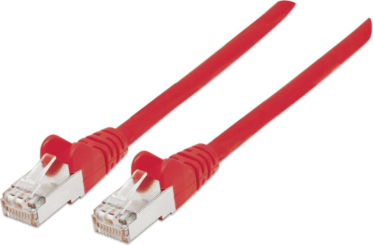 Intellinet -319133- 7.5m - Cat6a - S/FTP - netwerkkabel - S/FTP (S-STP) - Rood