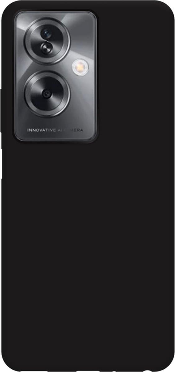Just in Case hoesje geschikt voor Oppo A79 Hoesje Siliconen - Flexibele Case - Zwart