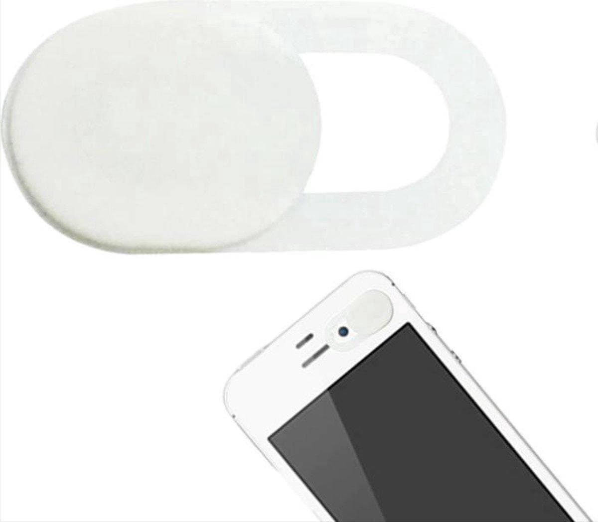 *** 2 stuks Webcam Covers - Telefoon Camera Cover - Tablet Camera Cover - Schuifbaar voor privacy - Wit 1-pack Geschikt voor Laptops en Smartphones - van Heble® ***