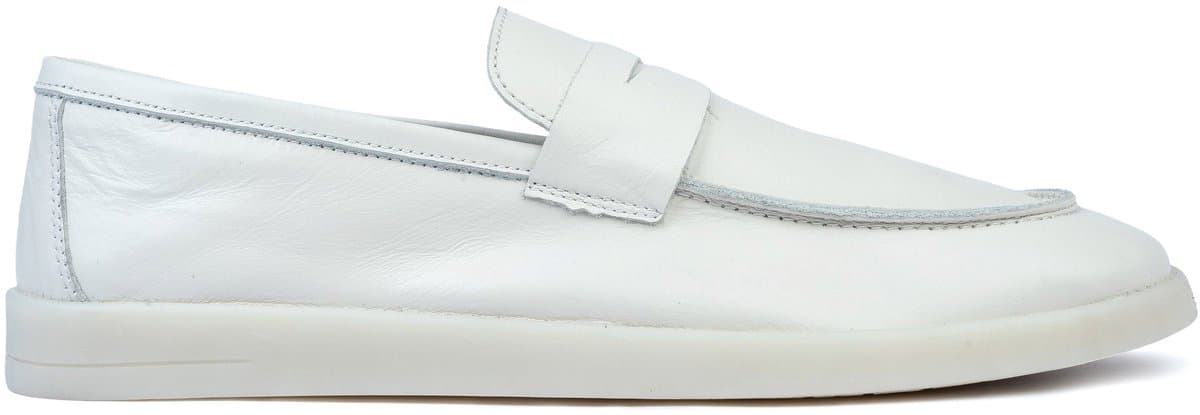 Omnio milan loafers heren off-white leer