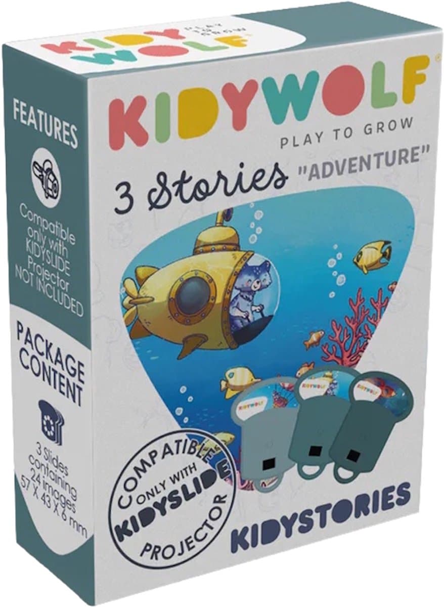 Kidywolf Adventure Verhalen Uitbreiding voor Kidyslide Projector