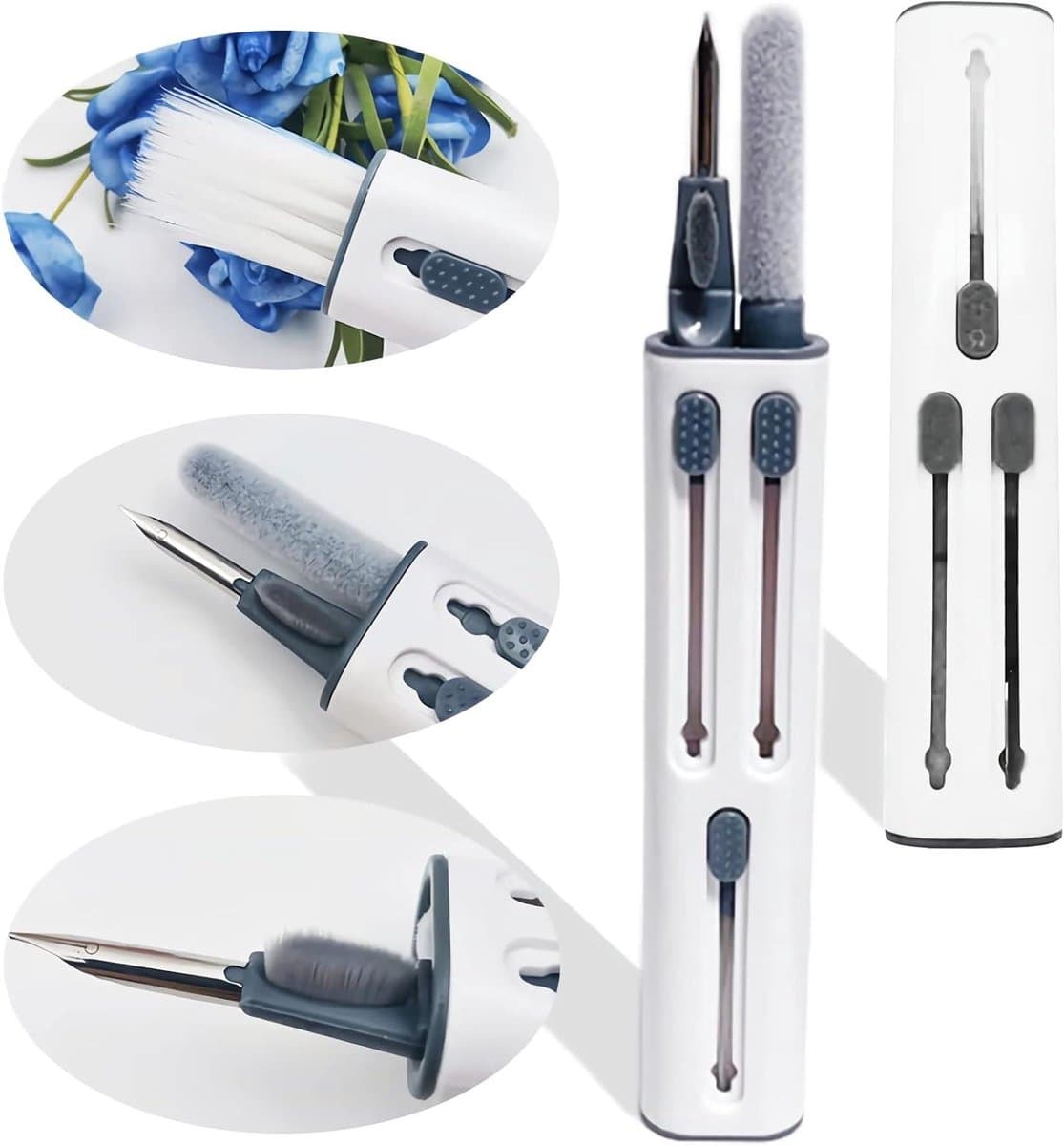 Hoofdtelefoon Reinigingsset 3 in 1 - Multifunctionele reiniger voor Bluetooth-headset en meer
