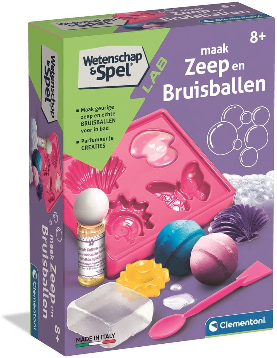 Clementoni zeep maken wetenschap set - multicolor, 15 x 5,5 x 21 cm