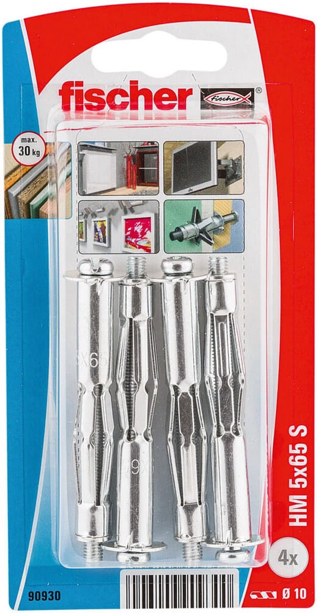 Fischer 090930 HM 5 x 65 S K NV Hollewandplug 65 mm 10 mm 1 set(s)