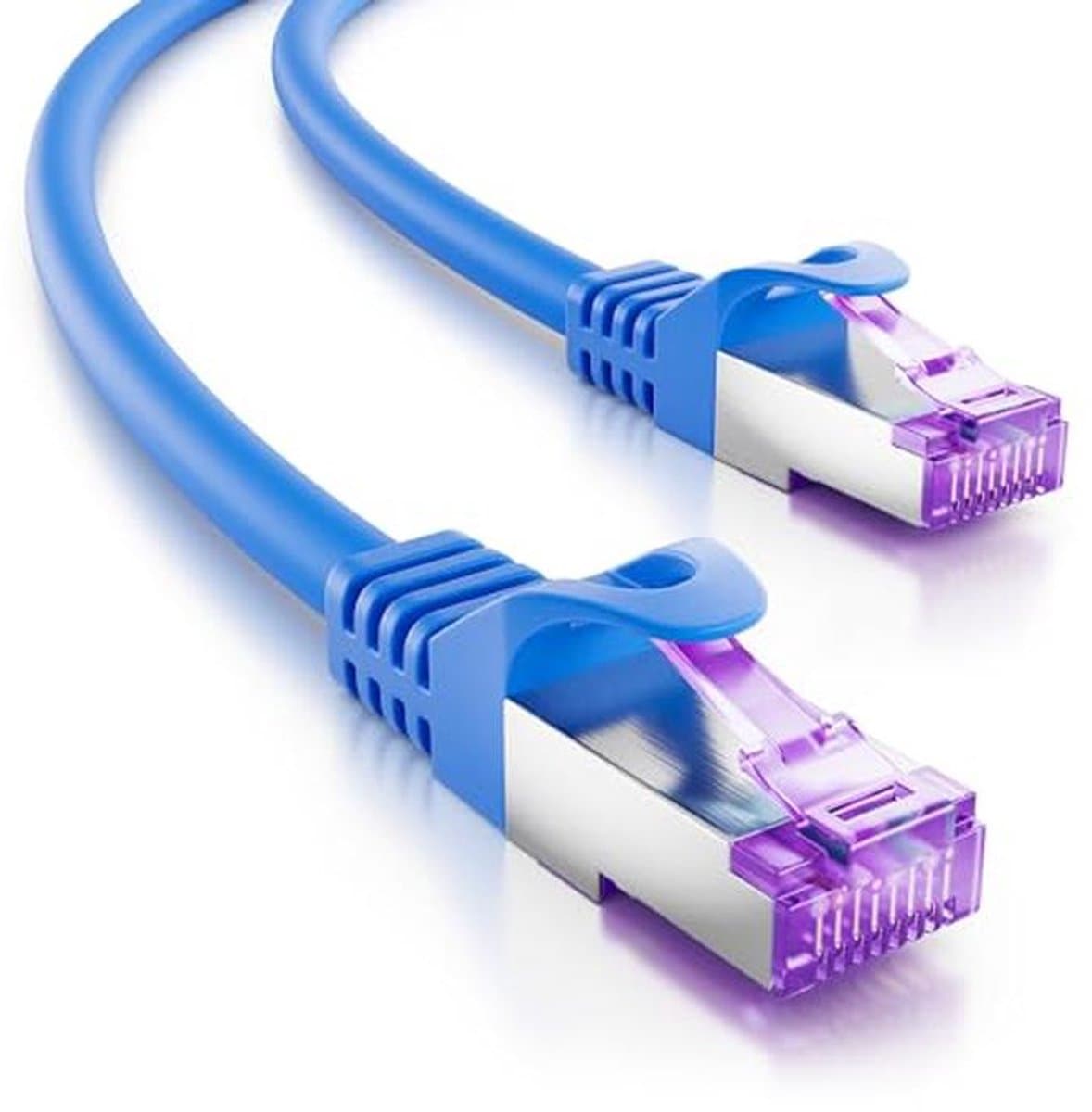 CAT7 Netwerkkabel - 10 Gigabit Ethernet RJ45 Aansluitkabel voor Highspeed LAN en DSL - 3,0m Blauw