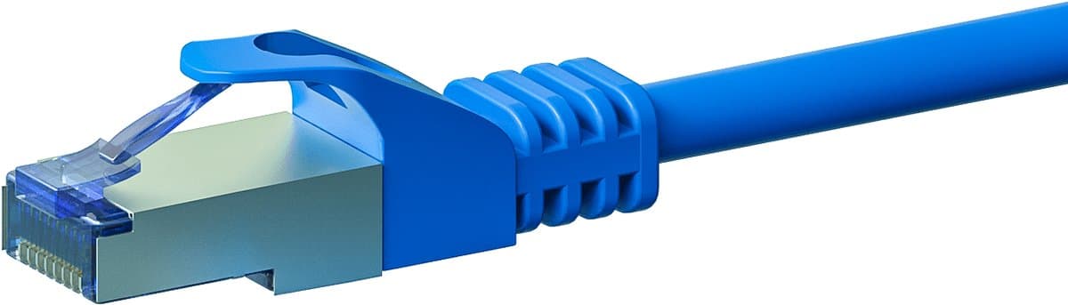Danicom CAT6a S/FTP (PIMF) patchkabel - 10 meter blauw - netwerkkabel - internetkabel - UTP kabel - RJ45 - 10000 mbit/s