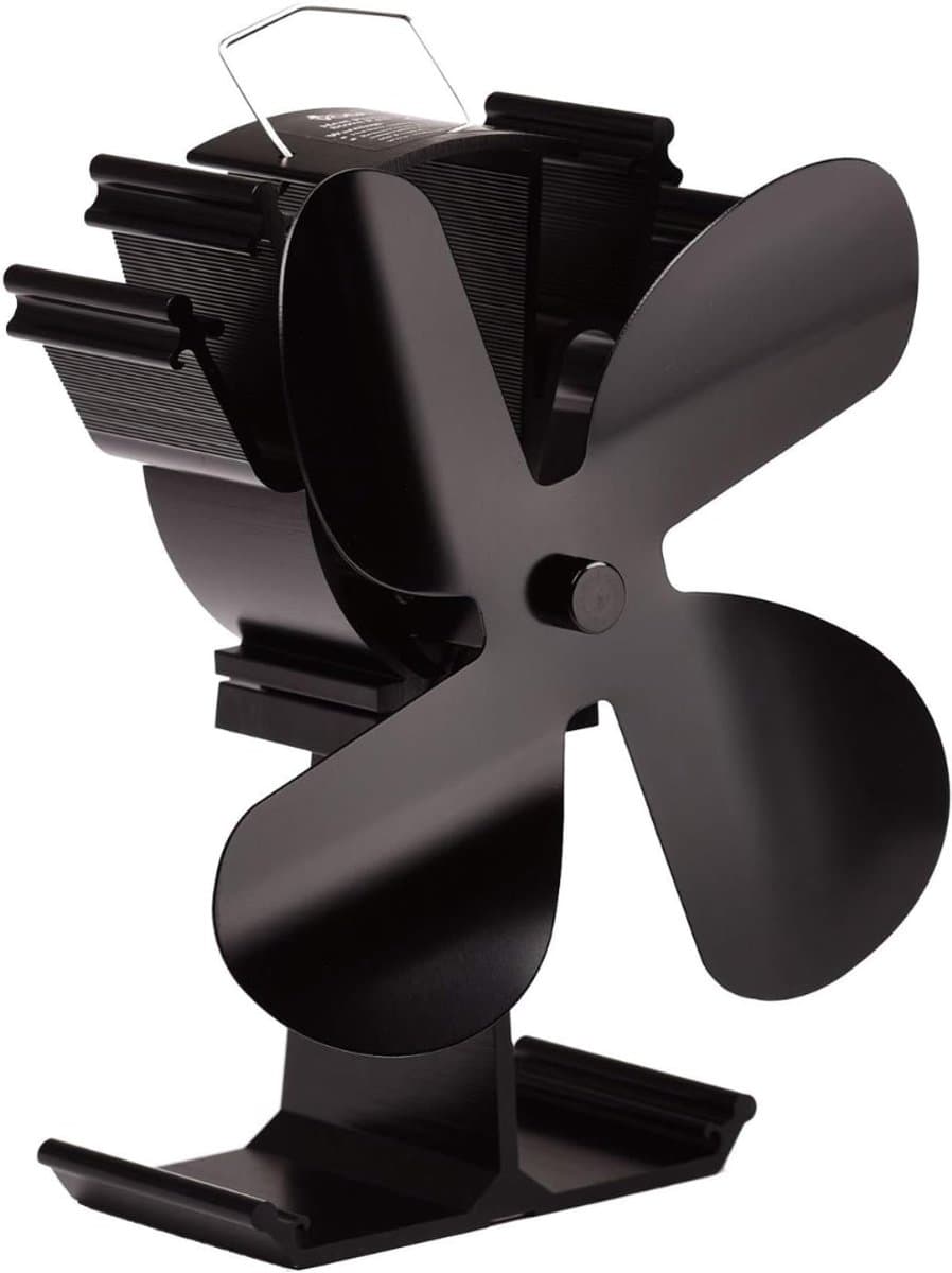 ZRSS® Kachelventilator voor Houtkachel - Haardventilator - Warmte Ventilator Kachel - 4 Bladen