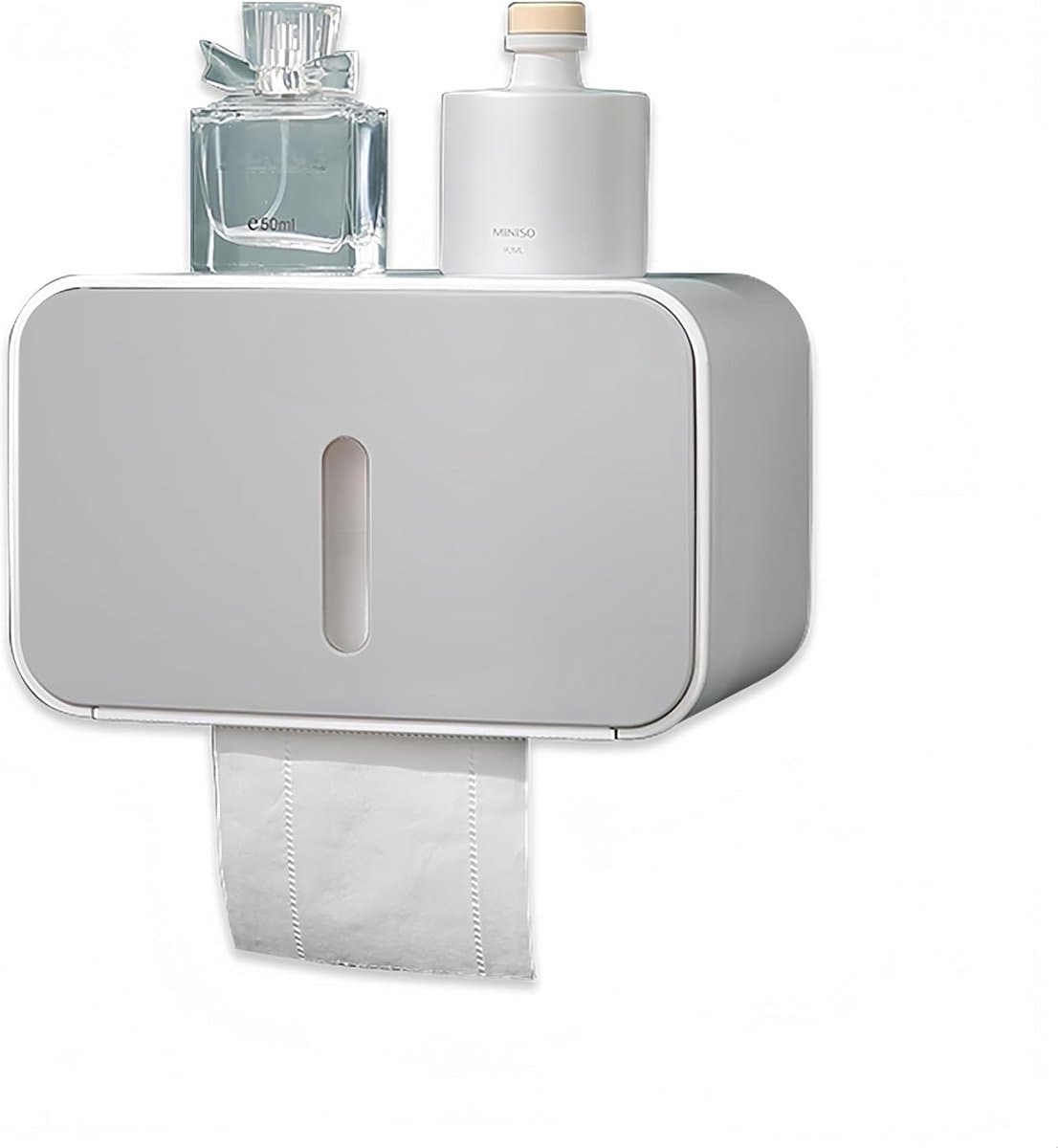 PromoHome Zelfklevende Toiletrolhouder - Waterdicht en Stofvrij Design