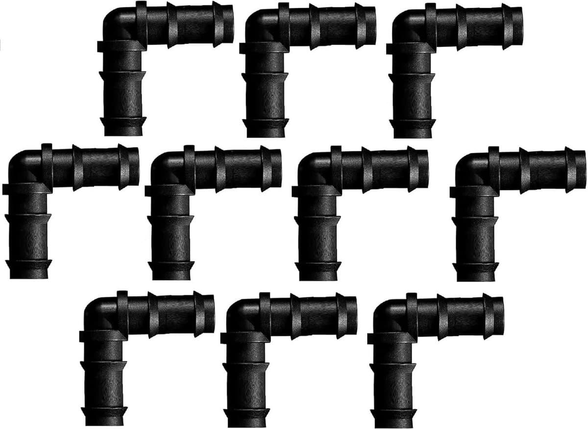 16mm Koppelingen voor Polyethyleen Tuinslang - Elleboog, T-stuk & Dop - Waterdicht Irrigatie Materiaal