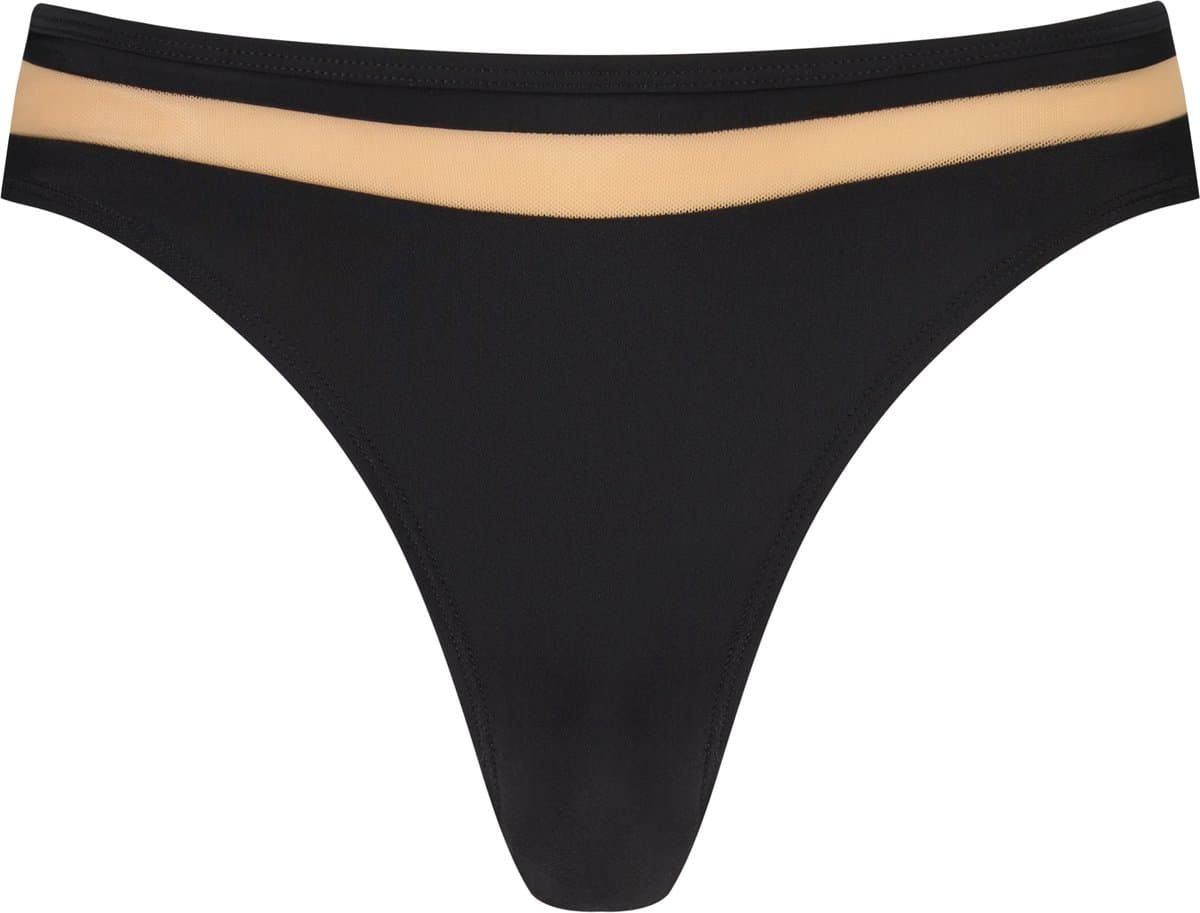 Hunkemöller Dames Badmode Bikinibroekje Belize - Zwart - maat XS