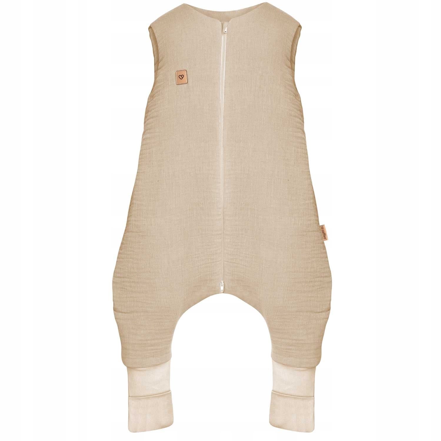 Zaffiro Baby Slaapzak met Voetjes 2.5 TOG Katoen Muslin Beige 1-2 Jaar