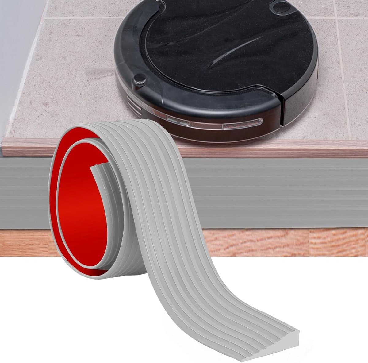 1.5cm Hoogte Rubberen Drempeloprit Stofzuiger Voor Deuropeningen, Kinderwagens, Scooters, Rolstoelen