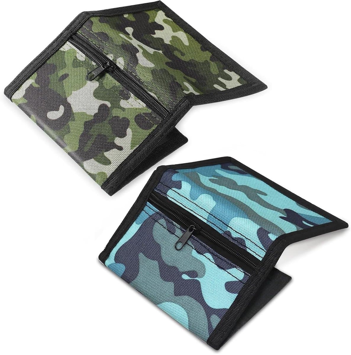 Solidchoice - Camouflage Portemonnee voor Jongens met Ritssluiting