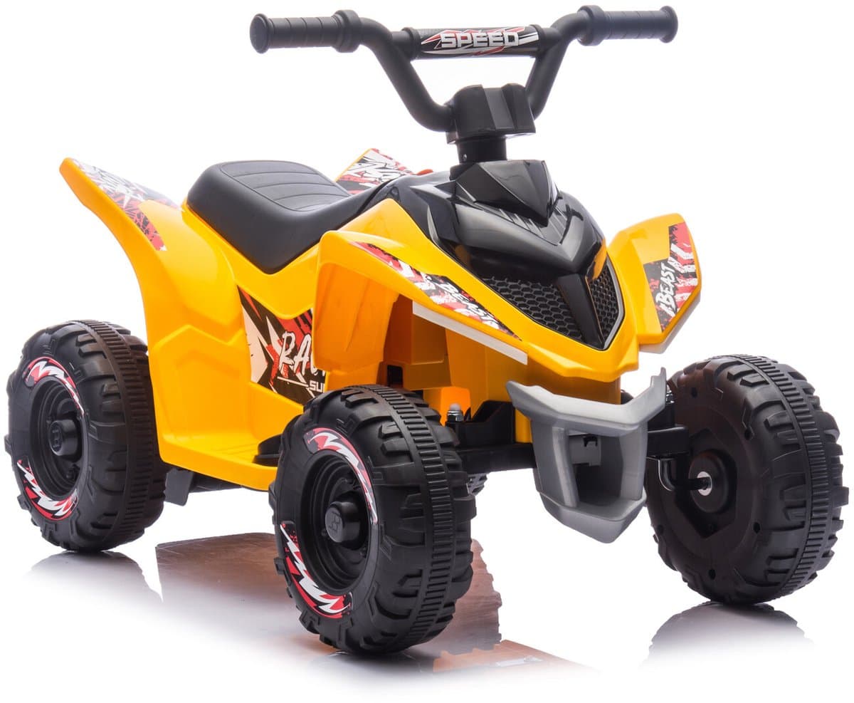 Thunder elektrische kinder quad 6V Geel