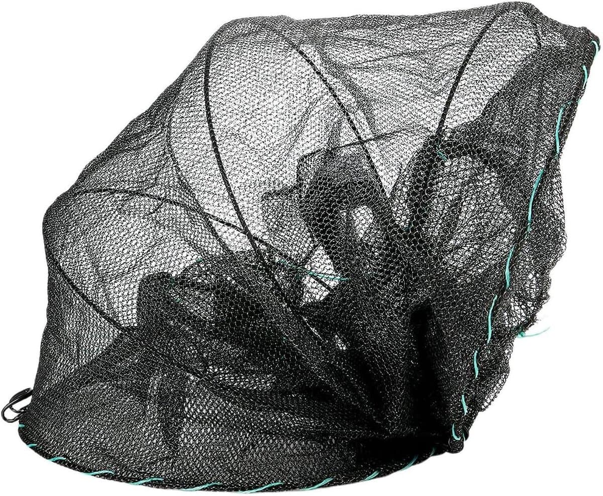 Kleine Visfuik - Aasnet Hengelsport - Vis Vangen - Ontsnappingsveilig Keelsysteem - 30x60cm - Groen