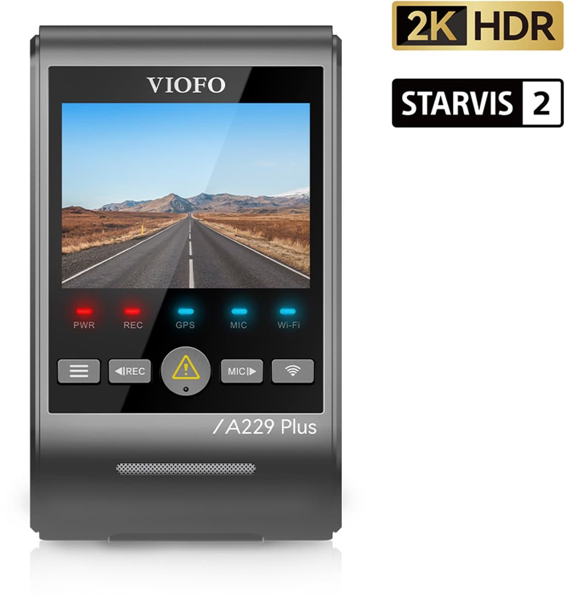 VIOFO A229 PLUS - Dashcam - 2K HDR 60fps - Sony STARVIS 2 IMX675 - GPS en WiFi
