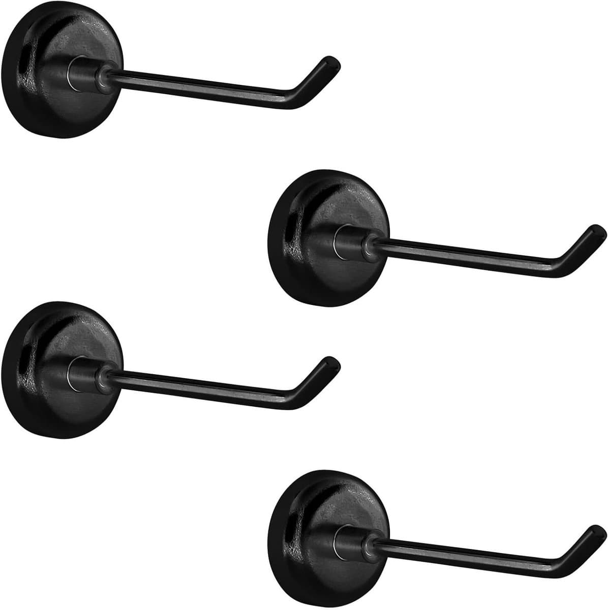 Sterke Magnetische Haken Set van 4 Stuks voor Wandbevestiging tot 3 kg - Ideaal voor Keuken, Garage en Koelkastgebruik