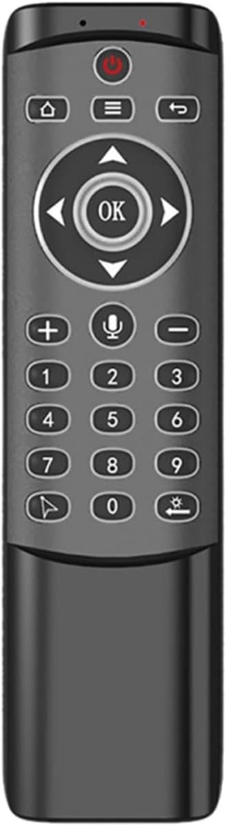 Vliegende Muis - Afstandsbediening - Smart TV Bediening - Ingebouwde Microfoon - 1x1x1 cm - Zwart
