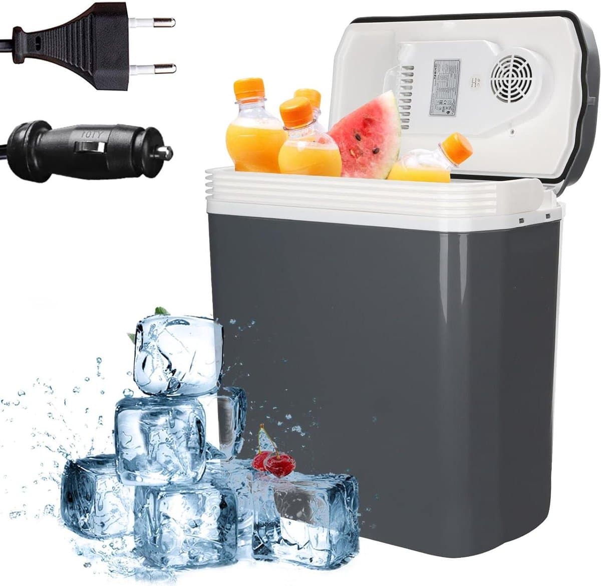 Elektrische koelbox - Auto koelkast Mini koelkast - Dranken koelen - Koel- en warmhoudfunctie - 32 liter - Zwart