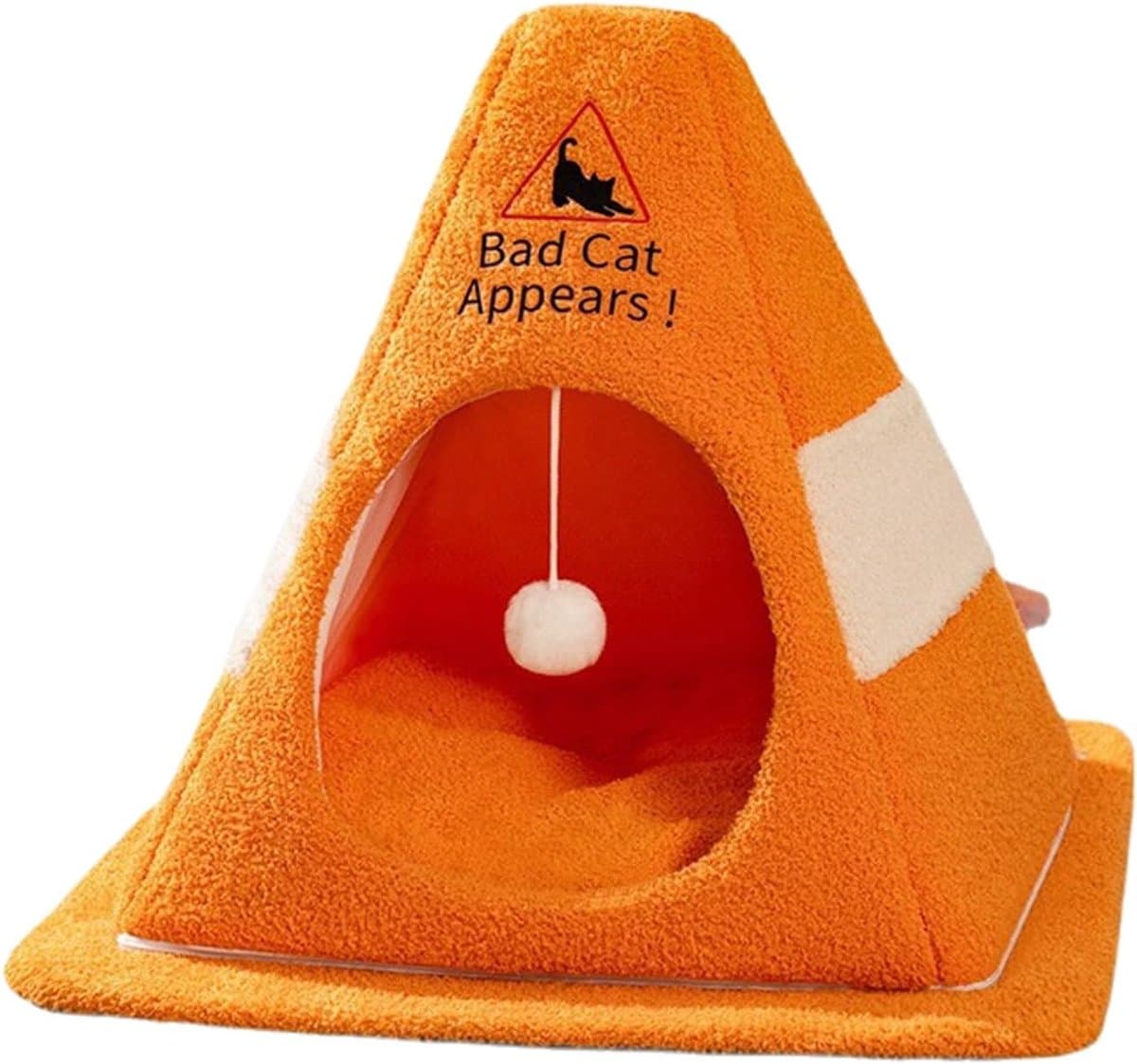 Huisdierenbed - Kattenmand - Rustig Slapen - Verkeerskegel ontwerp - 40x40x36 cm - Meerdere kleuren