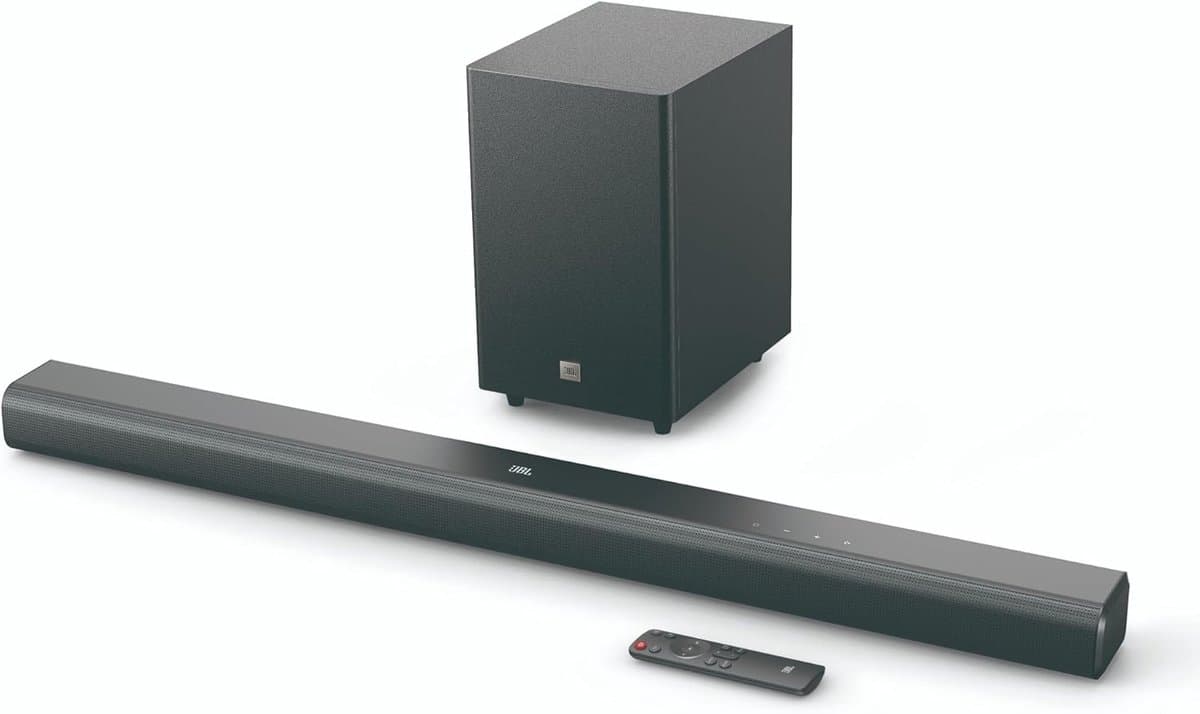 Soundbar met subwoofer - Home audio - Film avond - Draadloze streaming - 250W vermogen - Zwart