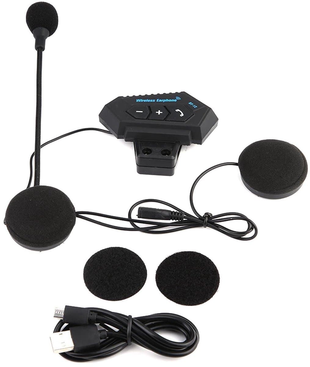 SPHProducts - Helm Bluetooth Headset - Motorhelm Headset - Handsfree Bellen - Hoofdtelefoon - Hoge Geluidskwaliteit - Communicatiesysteem - Geschikt v