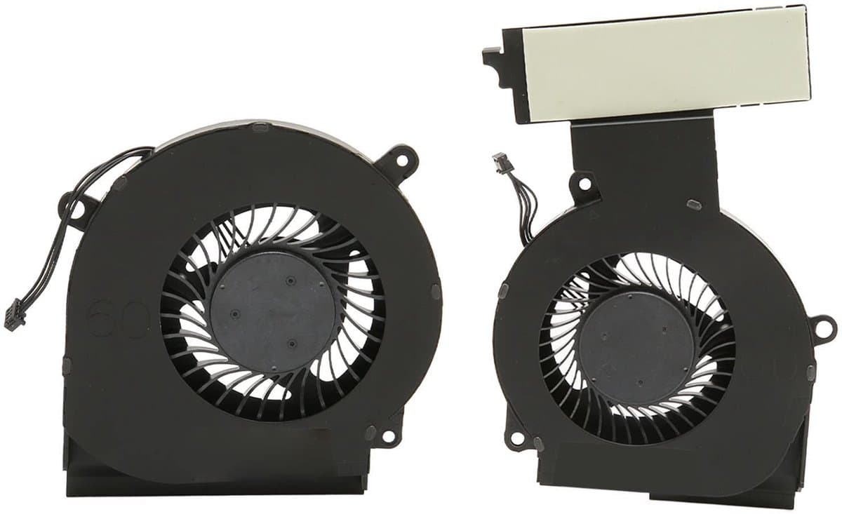 CPU GPU Cooling Fan for OMEN 15 Dc L30204 001 L29354 001, 4 Pin Power Connector Professional Laptop Cooling Fan DC 5V 0.5A(CPU and GPU Fan)