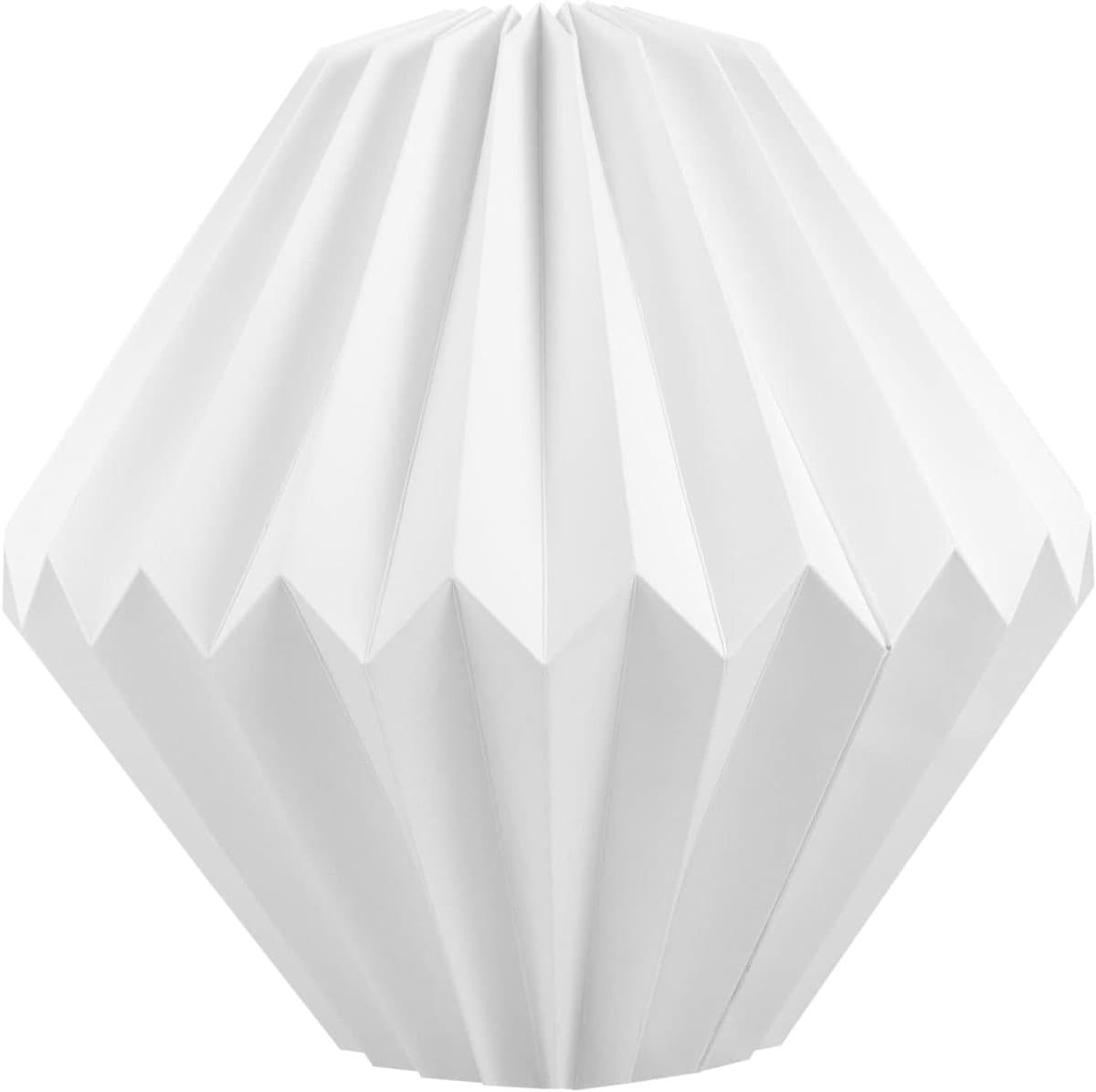Papieren Lampenkap - Lichtkap Lantaarn - Sfeerverlichting Maken - Eenvoudig Versieren - 30 x 20 x 5 cm - Wit