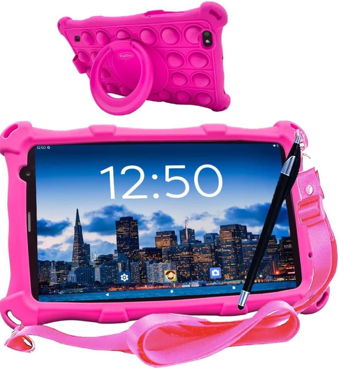 Quvo® Kindertablet Deplay - Kinder Tablet Deplay - Kindertablet Deplay Pro - Roze - 23cm x 13cm x 1cm