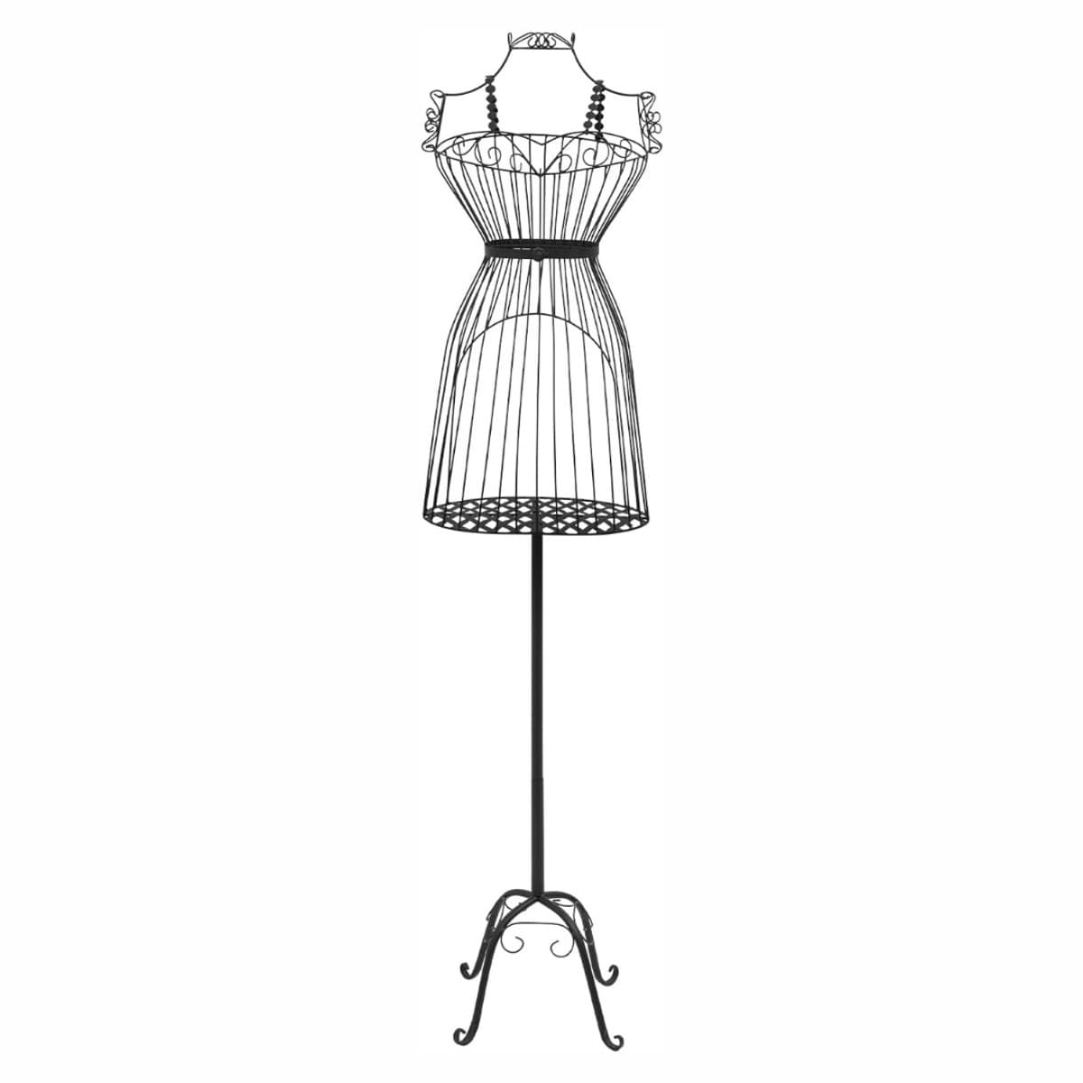 Florixa® Verstelbare Paspop - Etalagepop - Paspop - Zwart - 85cm x 37cm x 30cm