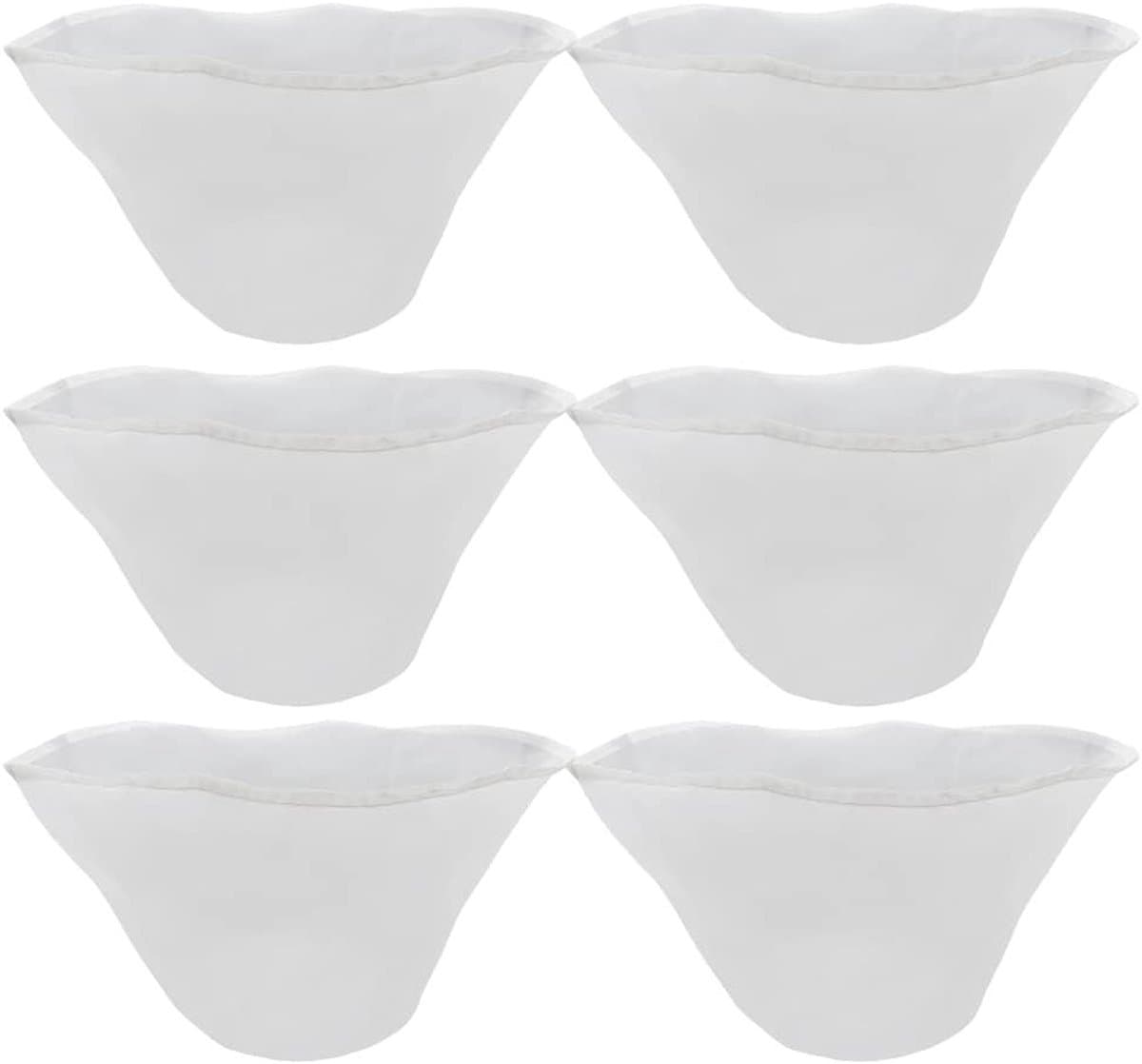 Set van 6 Fijnmazige Filterzakken, Ideaal voor Sap, Melk, Koffie en Wijn Filtratie, Nylon Keukenfilter met 100/120/140 Mesh voor Optimale Resultaten