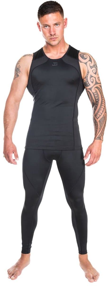 Joya Rashguard Tanktop - Zwart/Zwart (Beschikbaar in verschillende maten)
