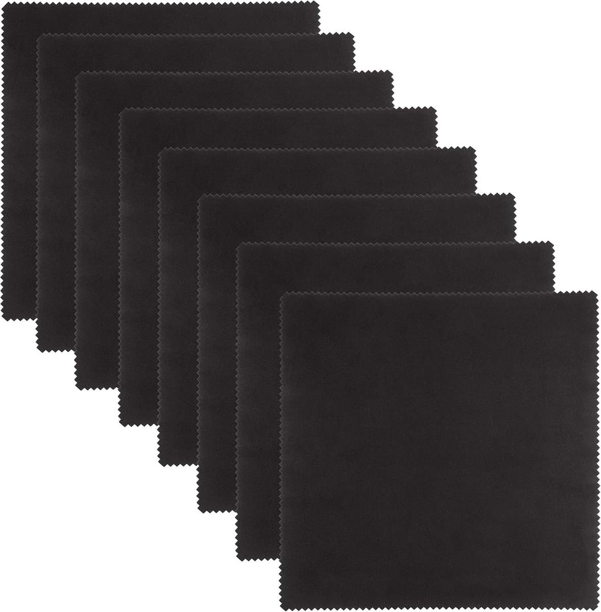Set van 8 Microvezel Poetsdoekjes 20x20 cm - Zachte Reinegendoeken voor Bril, Schermen en Tablets
