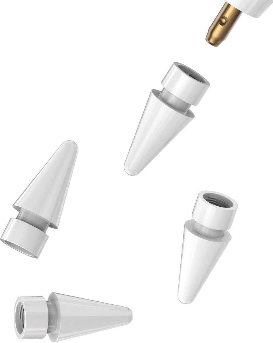Dailygoods - Apple Pencil Tips - Alternatieve Penpunten - Geschikt voor iPad en iPad Air - Precise Schrijven - 4-pack - Voor Creatief Gebruik - Zwart