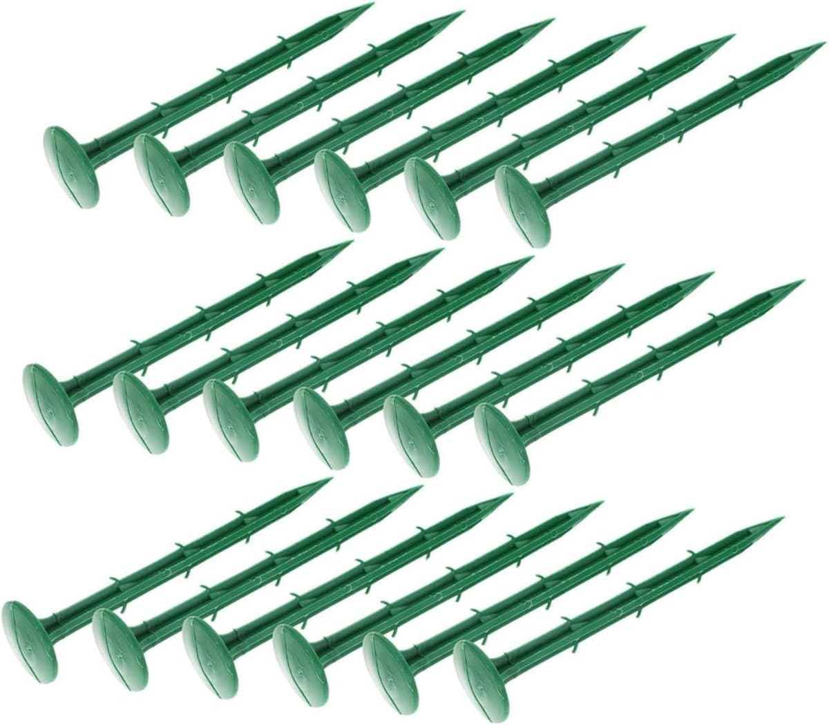 Kunststof Grondpalen - Tuinpalen Haringen - Landschapsprojecten Tuin - Zware Uitvoering - 150 Stuks - Groen