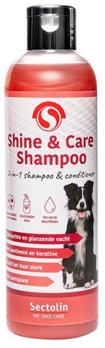 Sectolin Honden Shampoo & Conditioner - Shine & Care - Parelglans - Rozengeur - 250ml