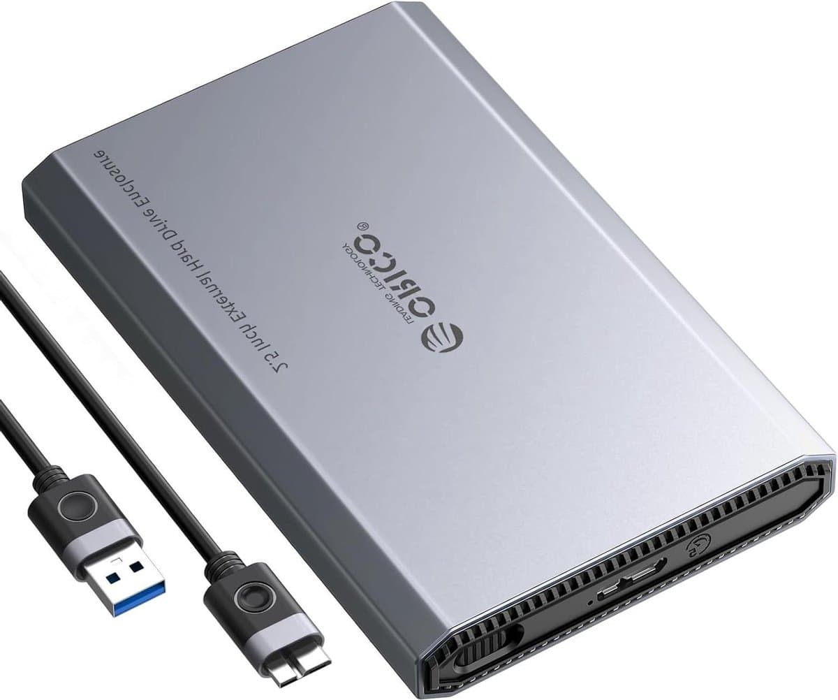 Harde-schijfbehuizing voor 25 inch HDD SSD - Aluminium - USB 3.0 - 5 Gbit/s - tot 6 TB - UASP
