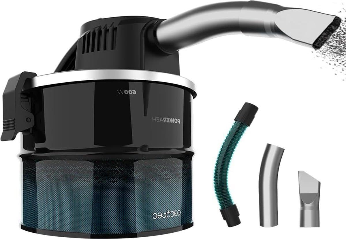Compacte Stofzuiger Conga Ash 1000 Lite - 600W - Roestvrij Stalen Afwerking - Buis met Metalen Bekleding - 4 Liter Tank - Metalen Gaasfilter