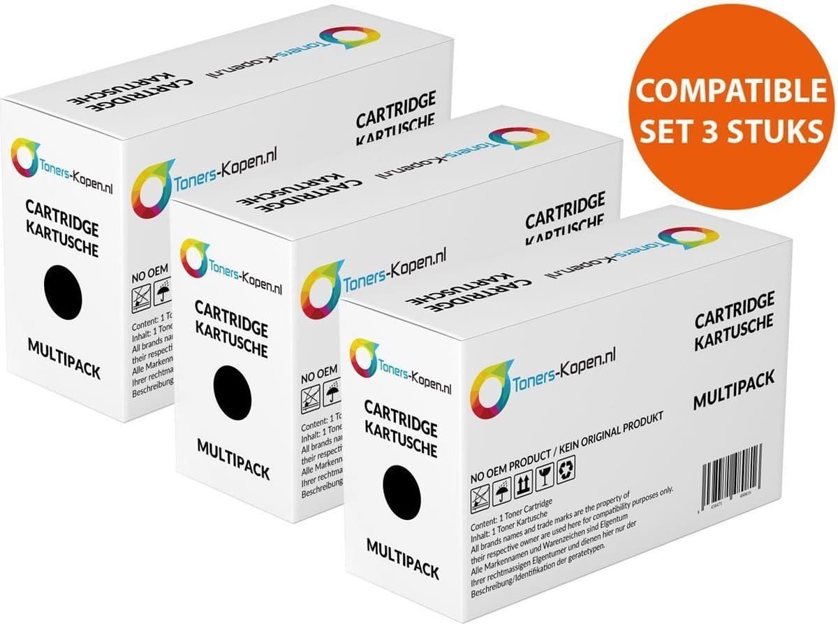 Samsung MLT-D111S Zwart Huismerk 3-Pack Toner - 3000 Pagina's - Samsung toner - MLT-D111S compatible - MLT-D111S alternatief - Xpress M2020 M2070 - MLT-D111L SU810A - Tonerset